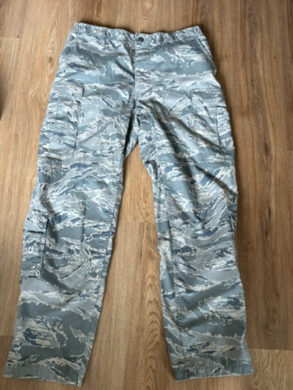 US Air Force Green Camo Utility Pants Button Fly Trousers 36R